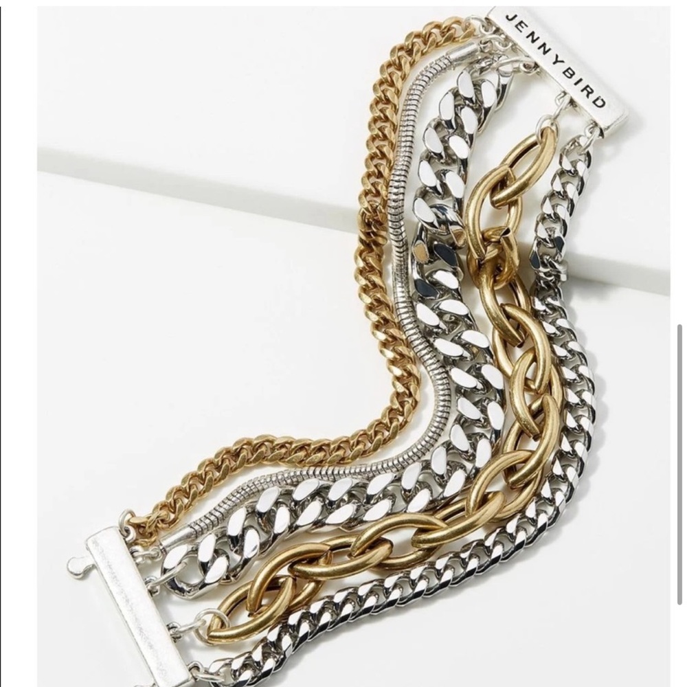 NWOT Jenny Bird “Austin cuff” Chain Bracelet
